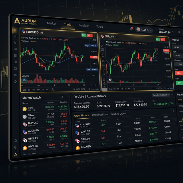 ザオプションの取引画面イメージ